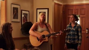 Emma, Katie and Bryan singing Meet Me At The Moon.